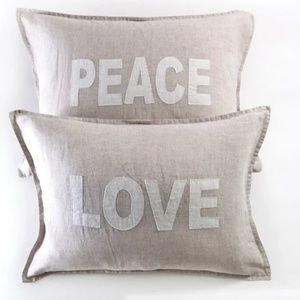 Pom Pom at Home Peace and Love Pillow Sham Set Jilly Box Jillian Harris